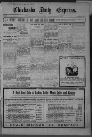 Chickasha Daily Express. (Chickasha, Indian Terr.), Vol. 7, No. 319, Ed. 1 Friday, January 12, 1906