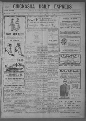 Chickasha Daily Express (Chickasha, Indian Terr.), Vol. 12, No. 231, Ed. 1 Friday, September 25, 1903