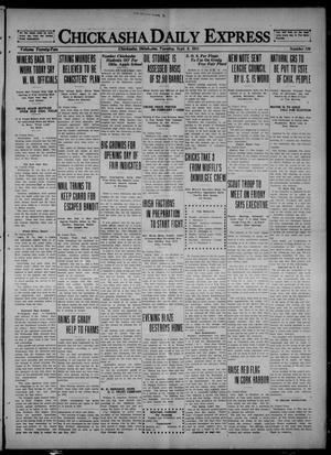 Chickasha Daily Express (Chickasha, Okla.), Vol. 22, No. 120, Ed. 1 Tuesday, September 6, 1921