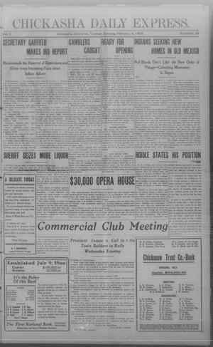 Chickasha Daily Express. (Chickasha, Okla.), Vol. 9, No. 29, Ed. 1 Tuesday, February 4, 1908