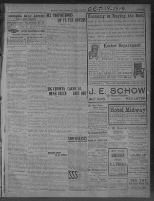 Chickasha Daily Express. (Chickasha, Okla.), Vol. 11, No. 249, Ed. 1 Wednesday, October 19, 1910