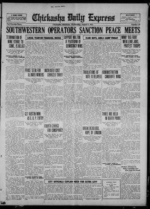 Chickasha Daily Express (Chickasha, Okla.), Vol. 23, No. 98, Ed. 1 Wednesday, August 9, 1922