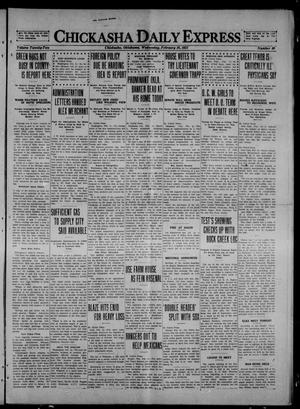 Chickasha Daily Express (Chickasha, Okla.), Vol. 22, No. 40, Ed. 1 Wednesday, February 16, 1921