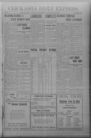 Chickasha Daily Express. (Chickasha, Indian Terr.), Vol. 8, No. 219, Ed. 1 Thursday, September 19, 1907