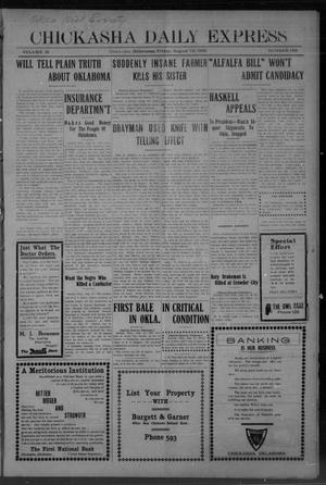 Chickasha Daily Express. (Chickasha, Okla.), Vol. 10, No. 193, Ed. 1 Friday, August 13, 1909