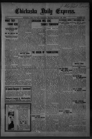 Chickasha Daily Express. (Chickasha, Indian Terr.), Vol. 7, No. 291, Ed. 1 Wednesday, November 28, 1906