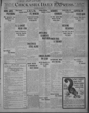 Chickasha Daily Express. (Chickasha, Okla.), Vol. 11, No. 275, Ed. 1 Thursday, November 17, 1910