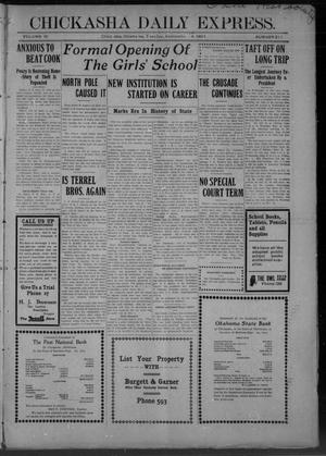 Chickasha Daily Express. (Chickasha, Okla.), Vol. 10, No. 211, Ed. 1 Tuesday, September 14, 1909