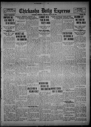 Chickasha Daily Express (Chickasha, Okla.), Vol. 22, No. 234, Ed. 1 Thursday, January 19, 1922
