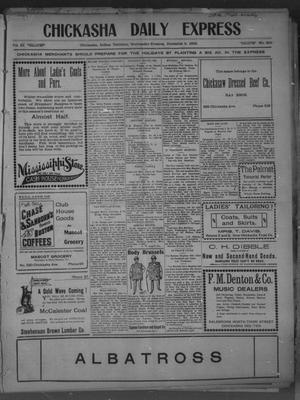 Chickasha Daily Express (Chickasha, Indian Terr.), Vol. 11, No. 300, Ed. 1 Wednesday, December 3, 1902