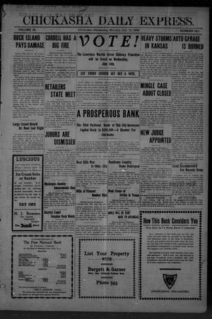 Chickasha Daily Express. (Chickasha, Okla.), Vol. 10, No. 164, Ed. 1 Monday, July 12, 1909