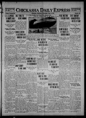 Chickasha Daily Express (Chickasha, Okla.), Vol. 22, No. 165, Ed. 1 Wednesday, July 13, 1921