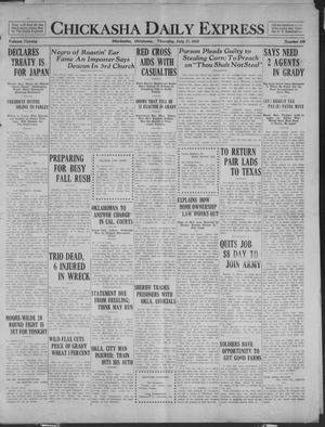 Chickasha Daily Express (Chickasha, Okla.), Vol. 20, No. 169, Ed. 1 Thursday, July 17, 1919