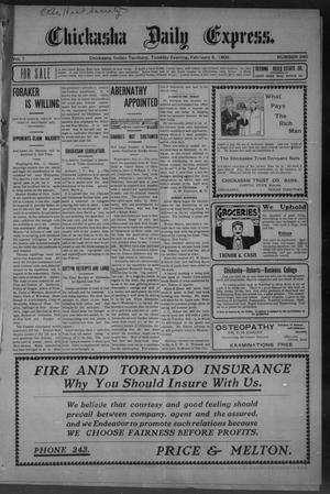 Chickasha Daily Express. (Chickasha, Indian Terr.), Vol. 7, No. 340, Ed. 1 Tuesday, February 6, 1906