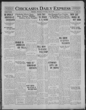 Chickasha Daily Express (Chickasha, Okla.), Vol. 20, No. 174, Ed. 1 Wednesday, July 23, 1919