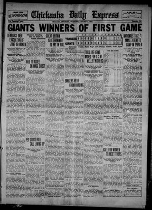 Chickasha Daily Express (Chickasha, Okla.), Vol. 23, No. 145, Ed. 1 Wednesday, October 4, 1922