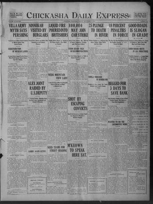 Chickasha Daily Express (Chickasha, Okla.), Vol. 17, No. 216, Ed. 1 Monday, September 11, 1916