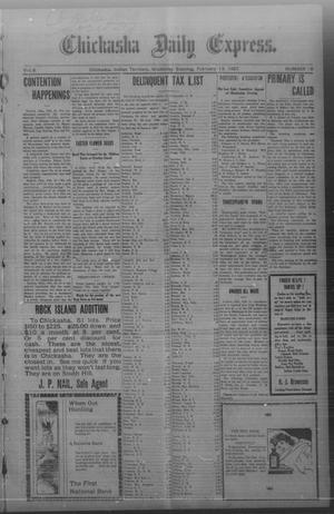 Chickasha Daily Express. (Chickasha, Indian Terr.), Vol. 8, No. 36, Ed. 1 Wednesday, February 13, 1907