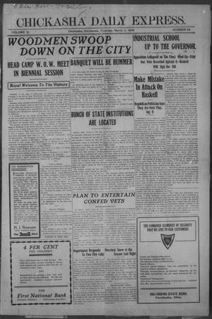 Chickasha Daily Express. (Chickasha, Okla.), Vol. 10, No. 58, Ed. 1 Tuesday, March 9, 1909