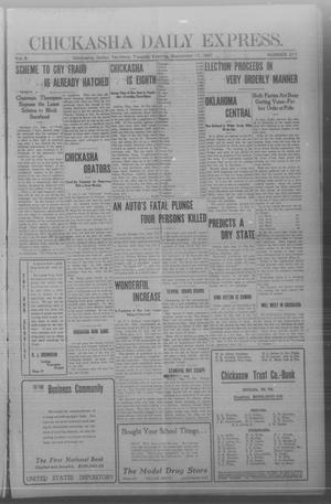 Chickasha Daily Express. (Chickasha, Indian Terr.), Vol. 8, No. 217, Ed. 1 Tuesday, September 17, 1907