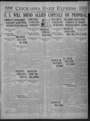 Chickasha Daily Express (Chickasha, Okla.), Vol. 17, No. 296, Ed. 1 Thursday, December 14, 1916