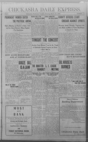 Chickasha Daily Express. (Chickasha, Okla.), Vol. 9, No. 71, Ed. 1 Tuesday, March 24, 1908