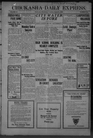 Chickasha Daily Express. (Chickasha, Okla.), Vol. 10, No. 184, Ed. 1 Tuesday, August 3, 1909