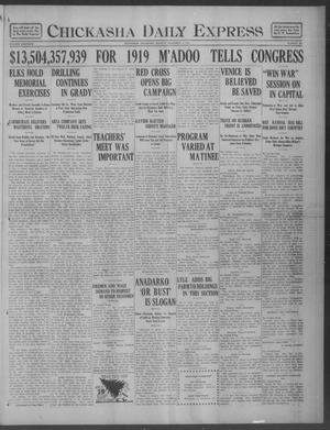 Chickasha Daily Express (Chickasha, Okla.), Vol. 18, No. 285, Ed. 1 Monday, December 3, 1917