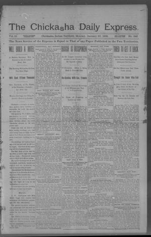 The Chickasha Daily Express. (Chickasha, Indian Terr.), Vol. 10, No. 340, Ed. 1 Monday, January 20, 1902