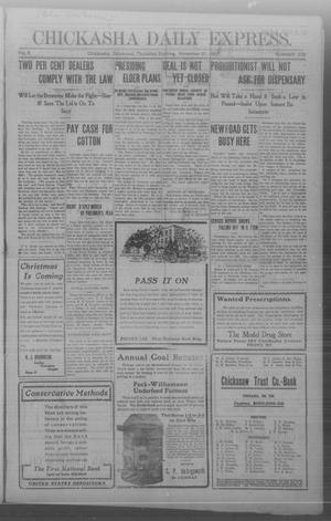 Chickasha Daily Express. (Chickasha, Okla.), Vol. 8, No. 273, Ed. 1 Thursday, November 21, 1907