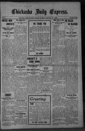 Chickasha Daily Express. (Chickasha, Indian Terr.), Vol. 7, No. 322, Ed. 1 Monday, December 31, 1906