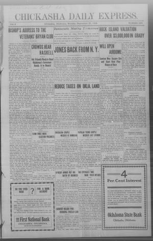 Chickasha Daily Express. (Chickasha, Okla.), Vol. 9, No. 224, Ed. 1 Monday, September 21, 1908