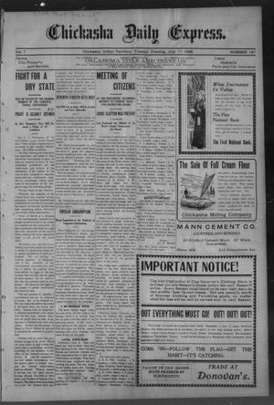 Chickasha Daily Express. (Chickasha, Indian Terr.), Vol. 7, No. 167, Ed. 1 Tuesday, July 17, 1906