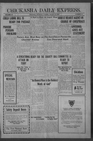 Chickasha Daily Express. (Chickasha, Okla.), Vol. 10, No. 16, Ed. 1 Tuesday, January 19, 1909