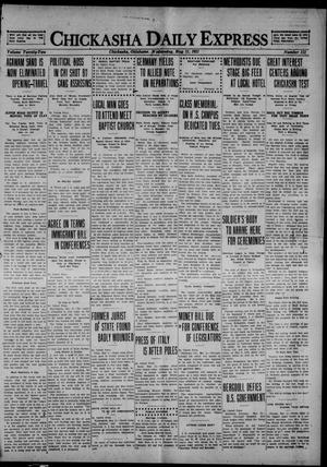 Chickasha Daily Express (Chickasha, Okla.), Vol. 22, No. 112, Ed. 1 Wednesday, May 11, 1921
