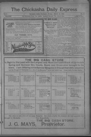 The Chickasha Daily Express (Chickasha, Indian Terr.), Vol. 2, No. 65, Ed. 1 Friday, March 15, 1901