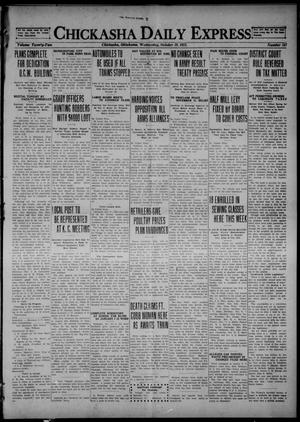 Chickasha Daily Express (Chickasha, Okla.), Vol. 22, No. 157, Ed. 1 Wednesday, October 19, 1921