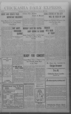 Chickasha Daily Express. (Chickasha, Okla.), Vol. 9, No. 35, Ed. 1 Tuesday, February 11, 1908