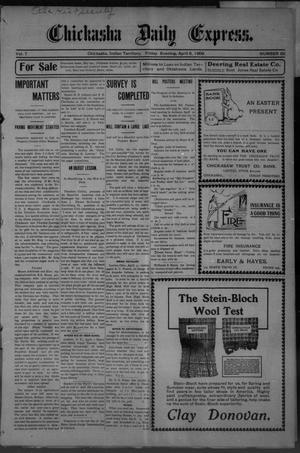 Chickasha Daily Express. (Chickasha, Indian Terr.), Vol. 7, No. 82, Ed. 1 Friday, April 6, 1906