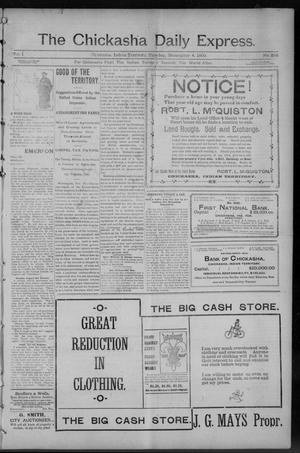 The Chickasha Daily Express. (Chickasha, Indian Terr.), Vol. 1, No. 296, Ed. 1 Tuesday, December 4, 1900