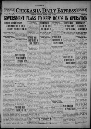 Chickasha Daily Express (Chickasha, Okla.), Vol. 22, No. 155, Ed. 1 Monday, October 17, 1921