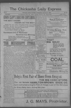 The Chickasha Daily Express (Chickasha, Indian Terr.), Vol. 2, No. 33, Ed. 1 Wednesday, February 6, 1901
