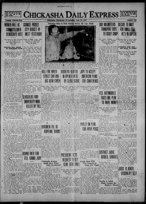 Chickasha Daily Express (Chickasha, Okla.), Vol. 22, No. 186, Ed. 1 Wednesday, July 27, 1921