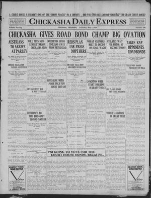 Chickasha Daily Express (Chickasha, Okla.), Vol. 20, No. 106, Ed. 1 Saturday, May 3, 1919