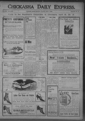 Chickasha Daily Express. (Chickasha, Indian Terr.), Vol. 13, No. 81, Ed. 1 Thursday, April 7, 1904