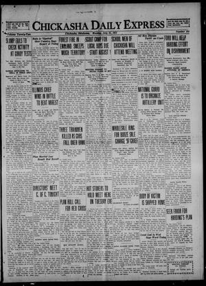 Primary view of object titled 'Chickasha Daily Express (Chickasha, Okla.), Vol. 22, No. 184, Ed. 1 Monday, July 25, 1921'.