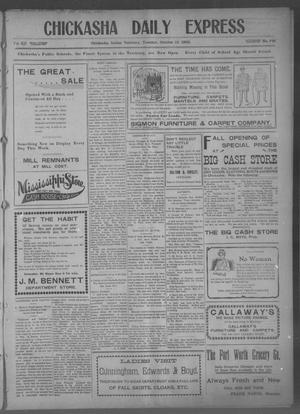 Chickasha Daily Express (Chickasha, Indian Terr.), Vol. 12, No. 246, Ed. 1 Tuesday, October 13, 1903