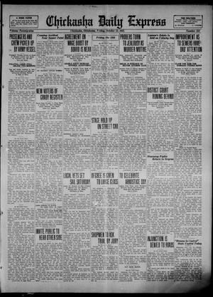 Chickasha Daily Express (Chickasha, Okla.), Vol. 23, No. 153, Ed. 1 Friday, October 13, 1922