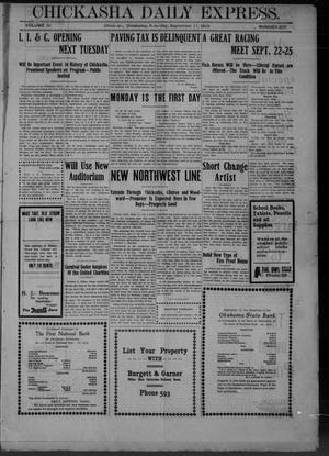 Chickasha Daily Express. (Chickasha, Okla.), Vol. 10, No. 209, Ed. 1 Saturday, September 11, 1909