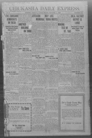 Chickasha Daily Express. (Chickasha, Okla.), Vol. 9, No. 208, Ed. 1 Tuesday, September 1, 1908